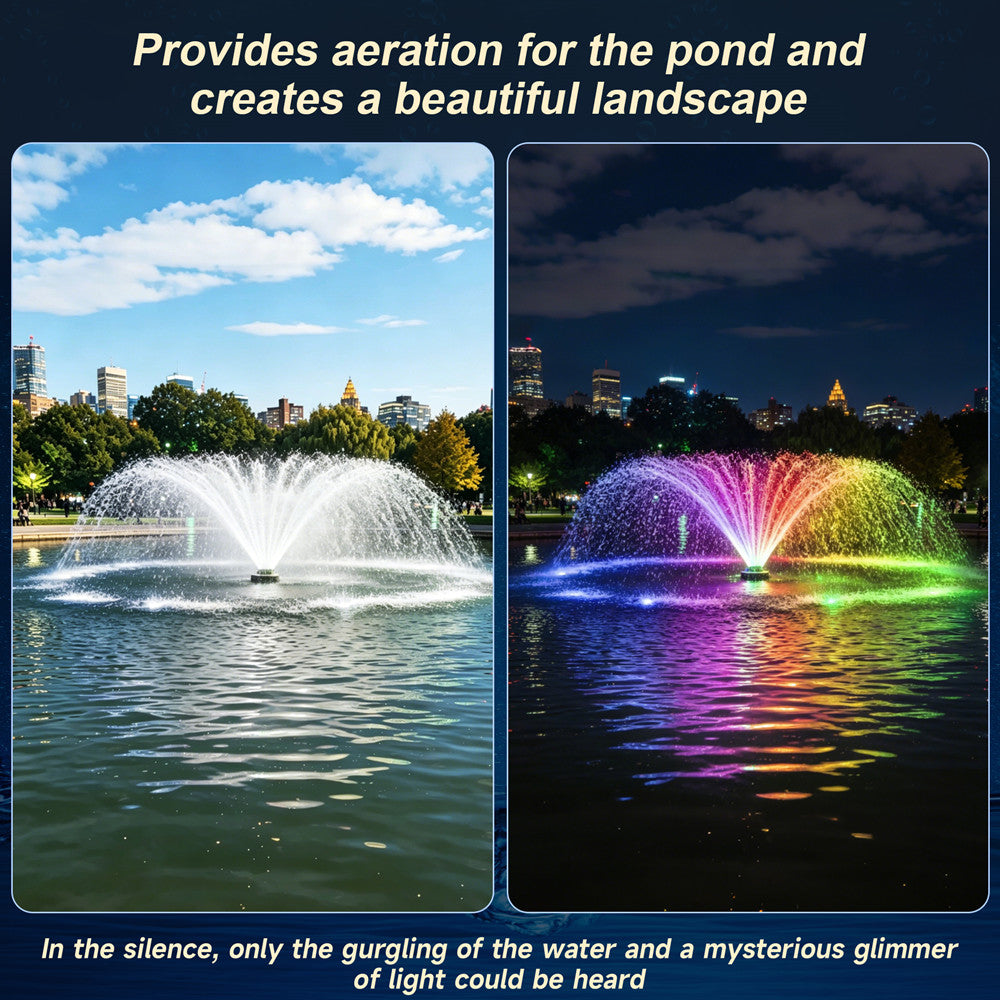 Black D.RELIY Pond Fountain｜7-Day Fast Delivery