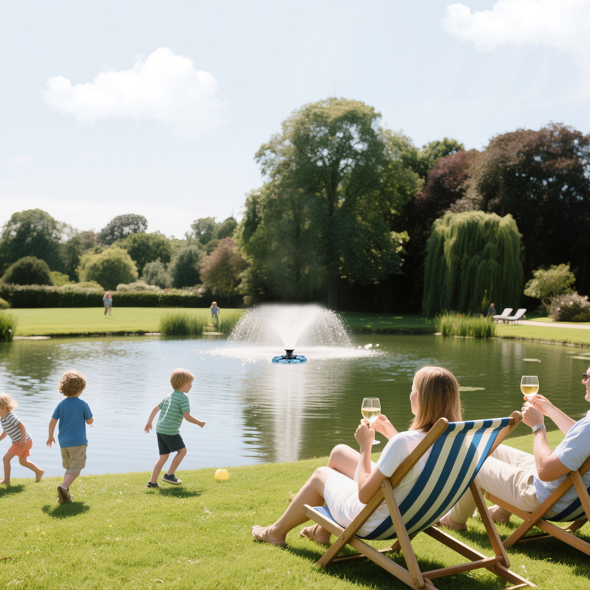 Blue A.RELIY Pond Fountain｜7-Day Fast Delivery