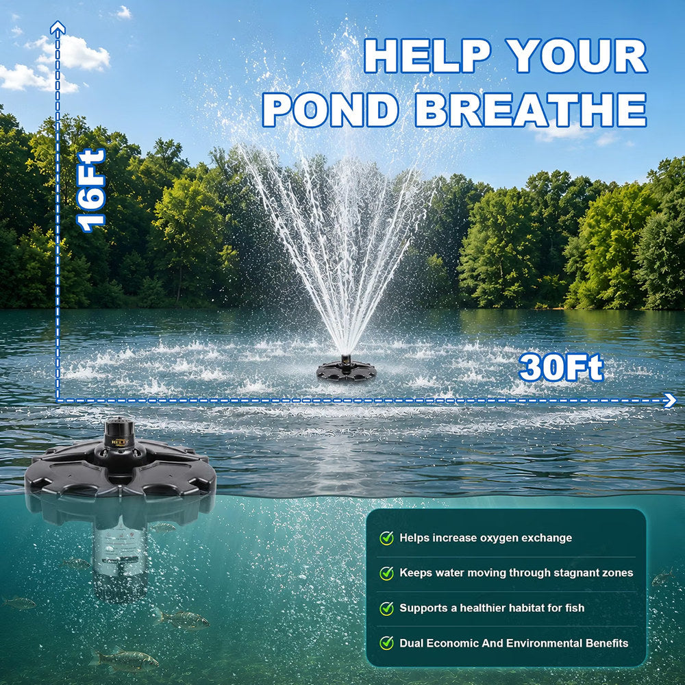 B+ Type.RELIY Pond Fountain｜7-Day Fast Delivery