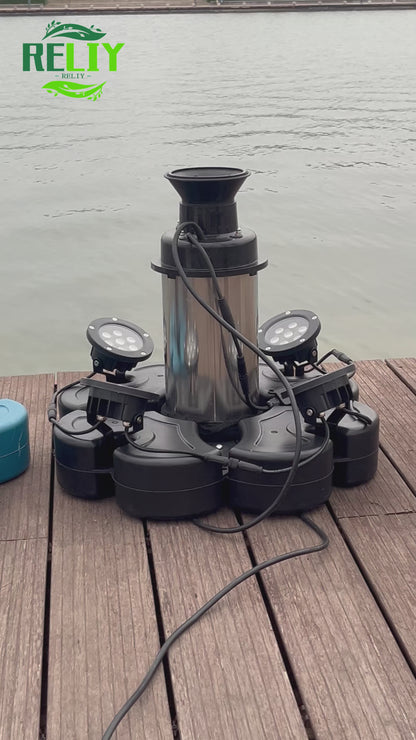 Black E.RELIY Pond Fountain｜7-Day Fast Delivery