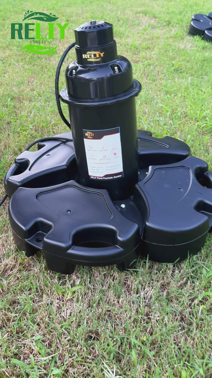Black A+.RELIY Pond Fountain｜7-Day Fast Delivery